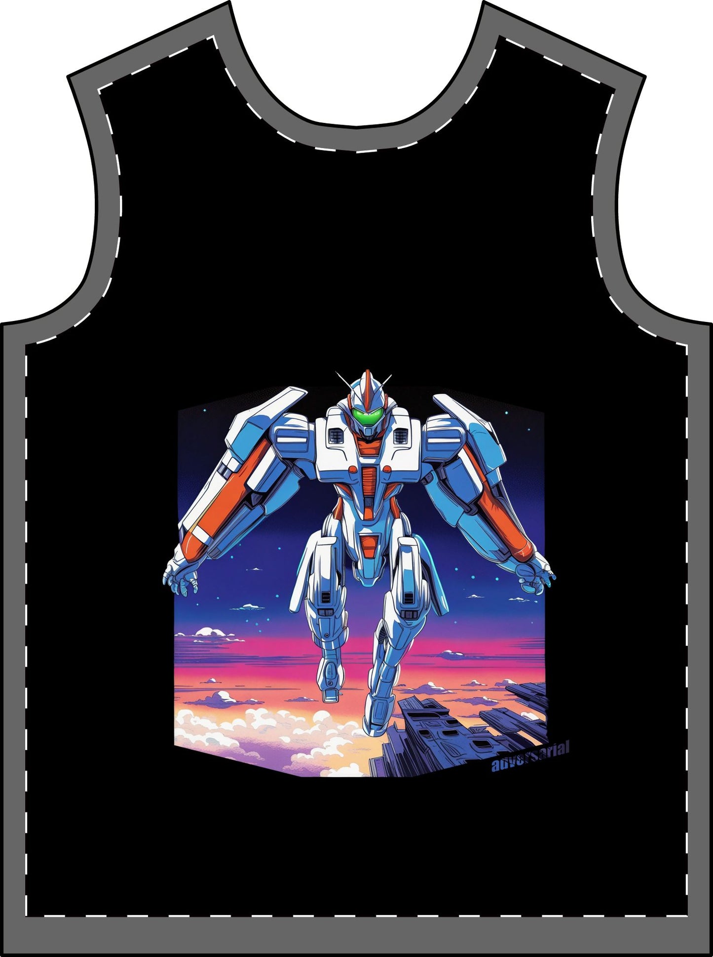 Men's T-Shirt 90s Robot Design