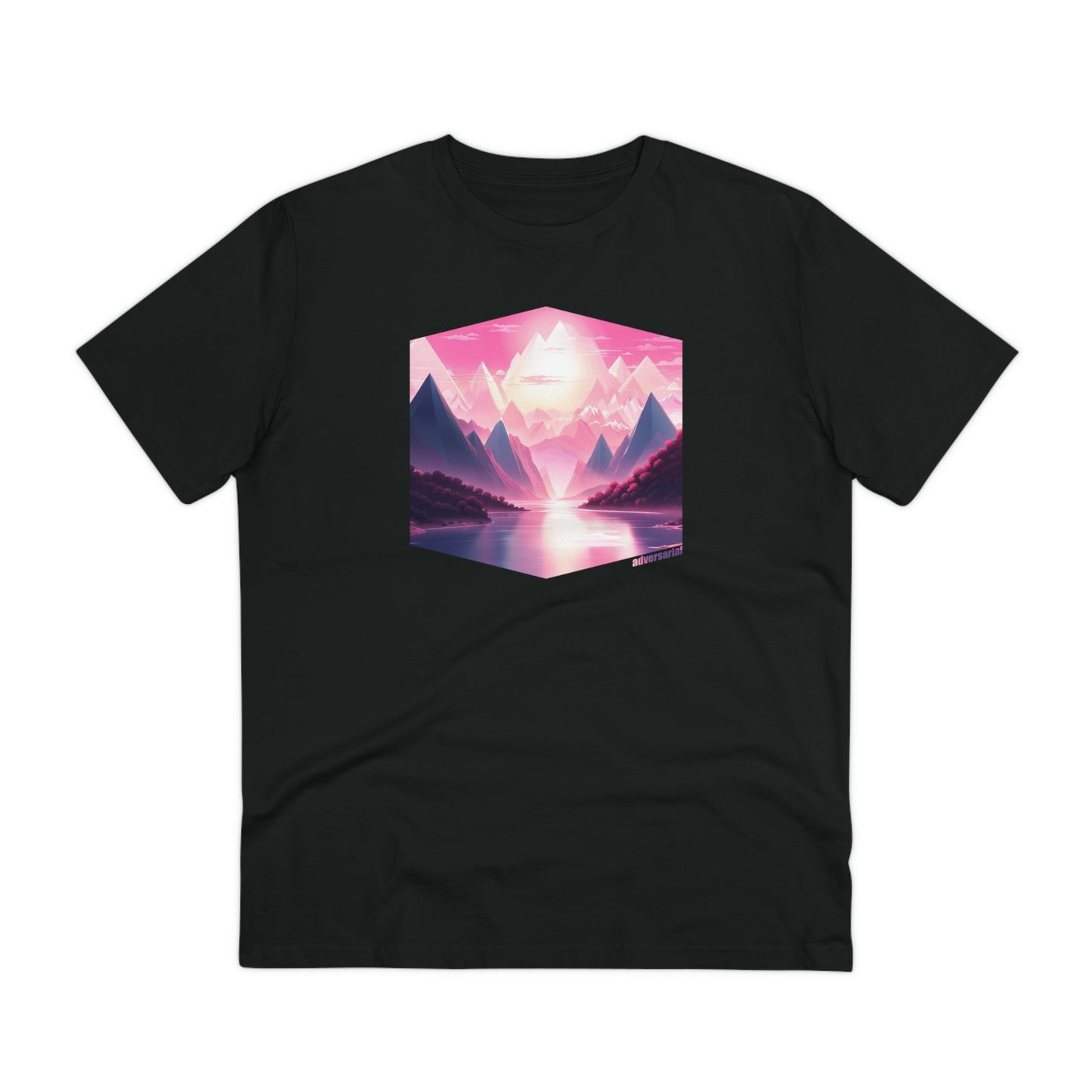 Pink Sunset in Crystal Mountains Organic T-shirt - Unisex