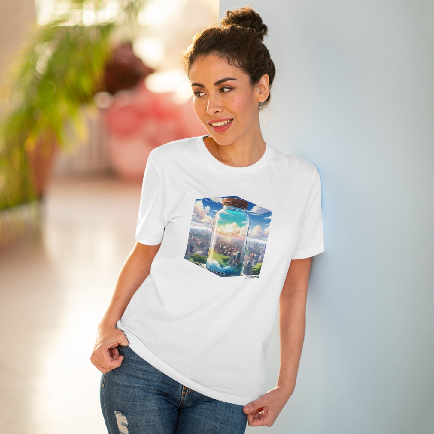 City in a Bottle 90s Anime Organic Unisex T-shirt