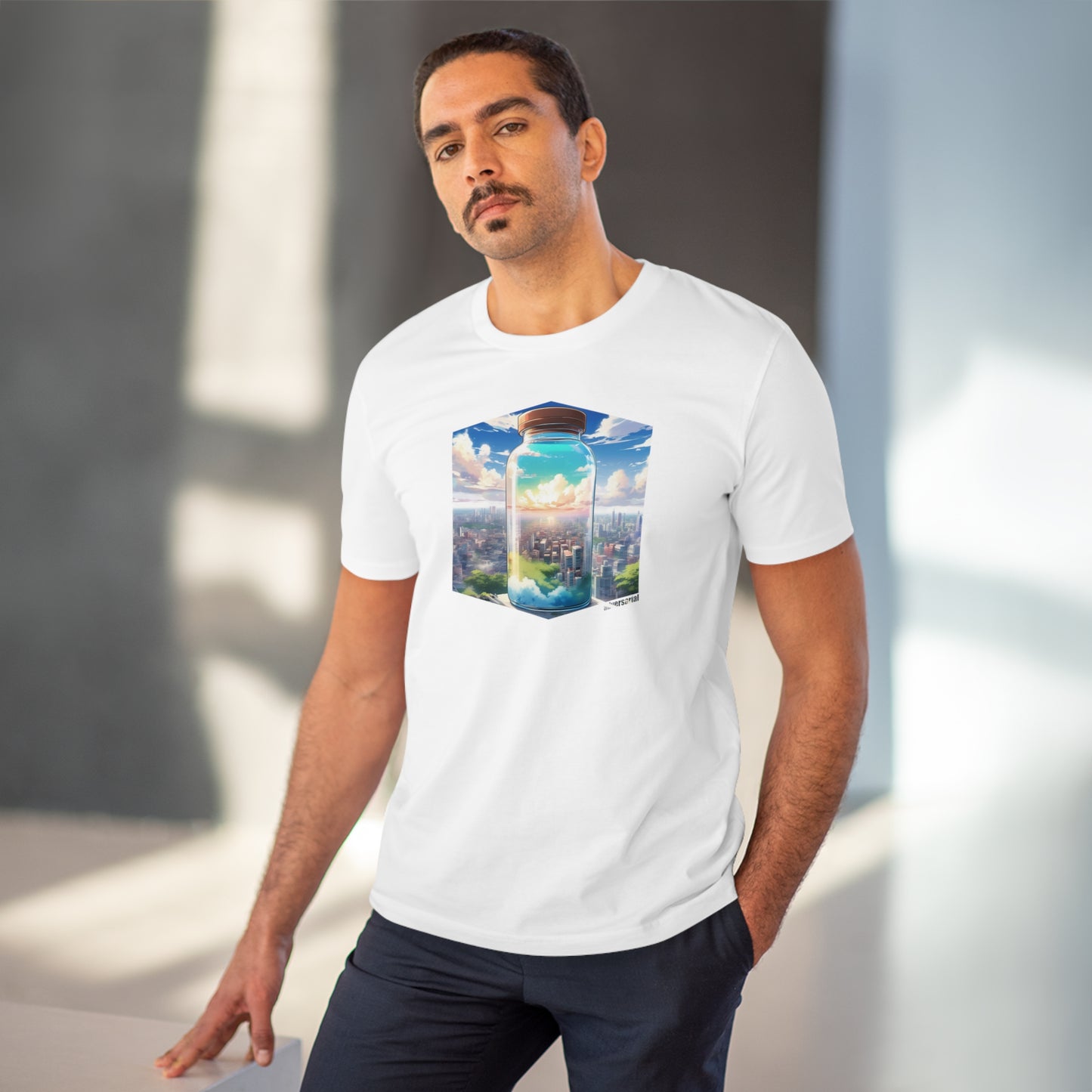 City in a Bottle 90s Anime Organic Unisex T-shirt