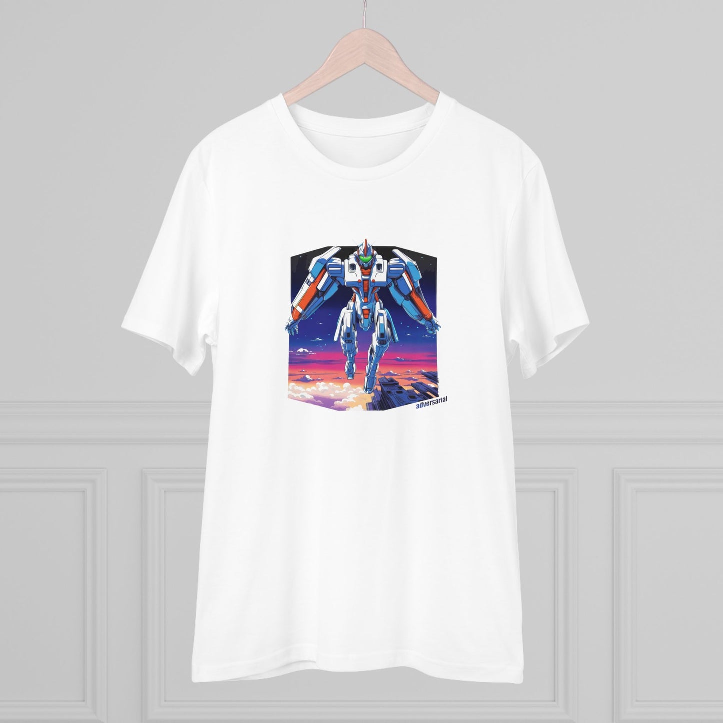 90s Anime Robot Vaporwave Organic T-shirt - Unisex